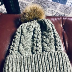 Poof fir ball beanie